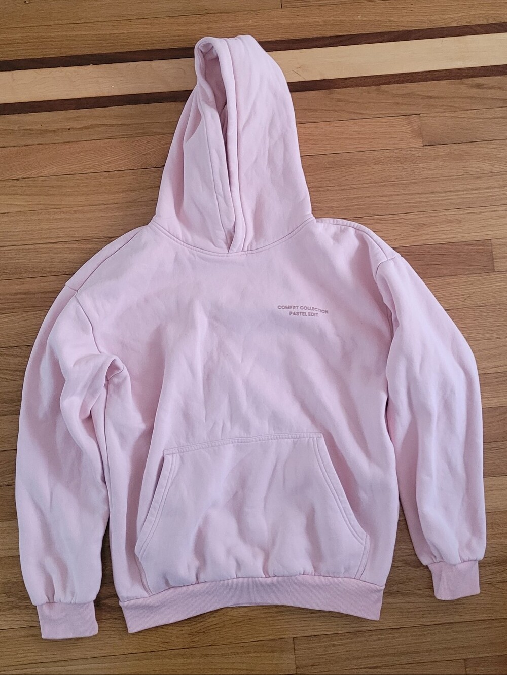 COMFRT COLLECTION PASTEL EDIT HOODIE SWEATSHIRT LIGHT PINK - Picture 4 of 9
